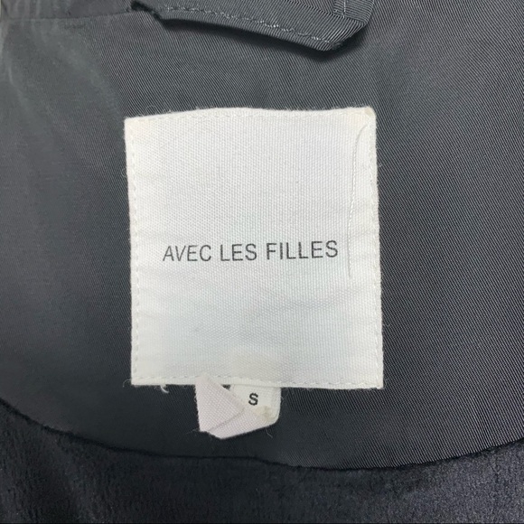 AVEC Les Filles Black Jacket Military Cargo Style Water Repellent Utility Jacket - Picture 10 of 14